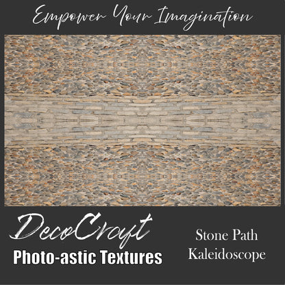 DecoCraft - Photo-astic Textures (Flat) - Stone Path Kaleidoscope