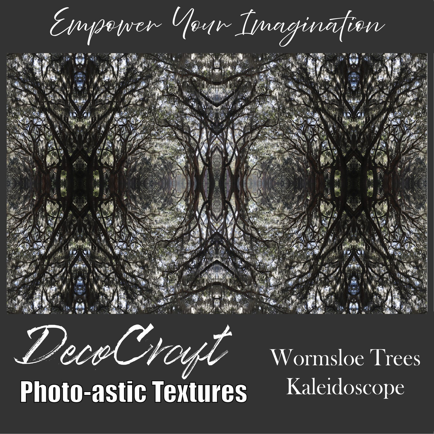 DecoCraft - Photo-astic Textures (Flat) - Wormsloe Trees Kaleidoscope