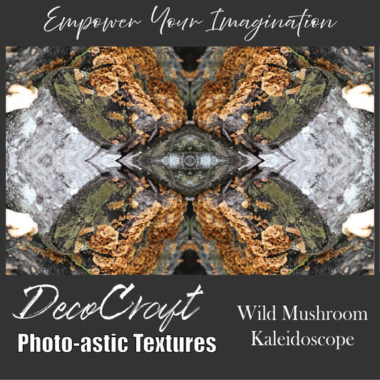 DecoCraft - Photo-astic Textures (Flat) - Wild Mushroom Kaleidoscope