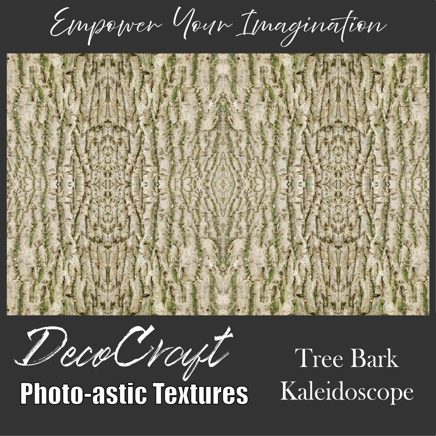 DecoCraft - Photo-astic Textures (Flat) - Tree Bark Kaleidoscope