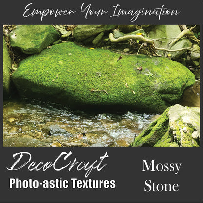 DecoCraft - Photo-astic Textures (Flat) - Mossy Stone - Multiple sizes available