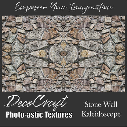 DecoCraft - Photo-astic Textures (Flat) - Natural Stone Wall Kaleidoscope