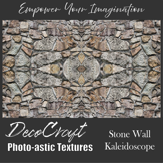 DecoCraft - Photo-astic Textures (Flat) - Natural Stone Wall Kaleidoscope