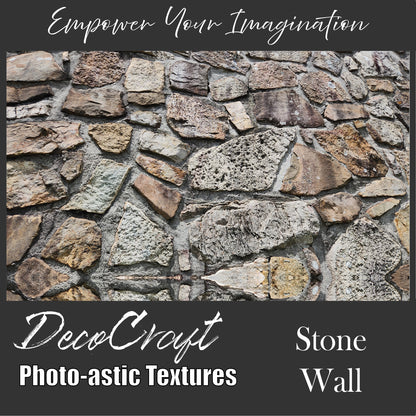 DecoCraft - Photo-astic Textures (Flat) - Natural Stone Wall