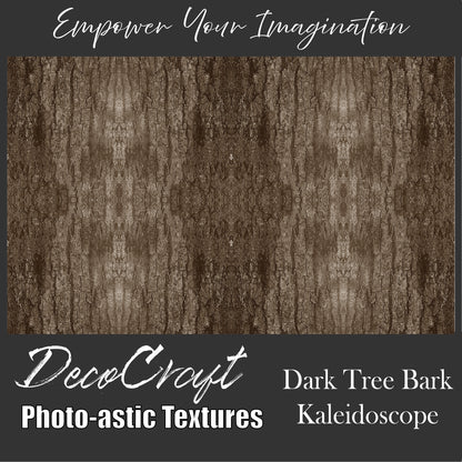 DecoCraft - Photo-astic Textures (Flat) - Dark Tree Bark Kaleidoscope