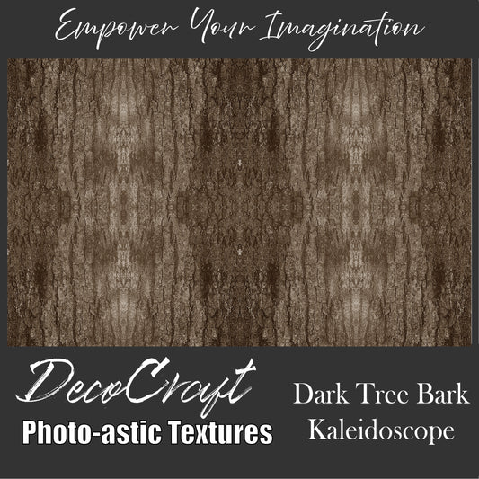 DecoCraft - Photo-astic Textures (Flat) - Dark Tree Bark Kaleidoscope