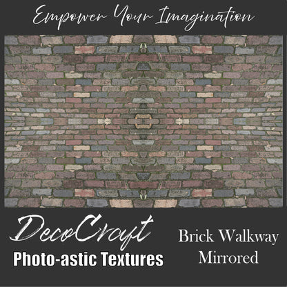 DecoCraft - Photo-astic Textures (Flat) - Brick Walkway Mirrored