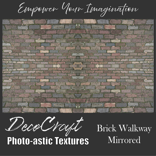 DecoCraft - Photo-astic Textures (Flat) - Brick Walkway Mirrored