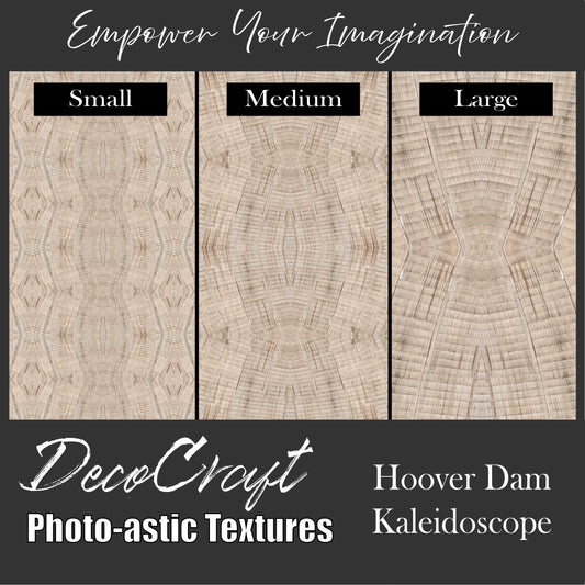 DecoCraft - Photo-astic Textures (Flat) - Hoover Damn Kaleidoscope - Multiple sizes available