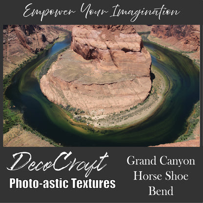 DecoCraft - Photo-astic Textures (Flat) - Grand Canyon Horseshoe Bend - Multiple sizes available (Copy)