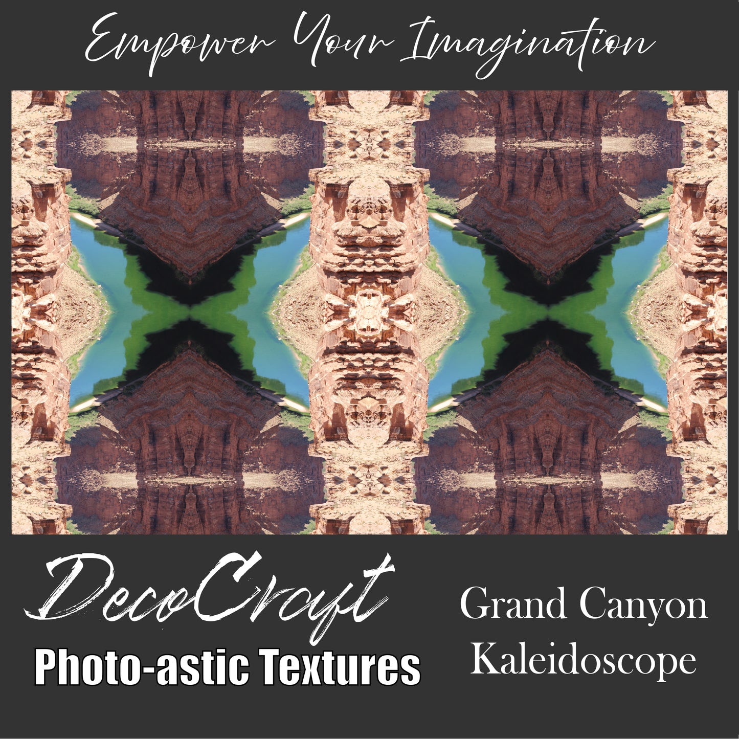 DecoCraft - Photo-astic Textures (Flat) - Grand Canyon Horseshoe Bend Kaleidoscope