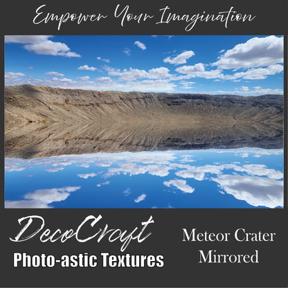 DecoCraft - Photo-astic Textures (Flat) - Meteor Crater - Mirrored