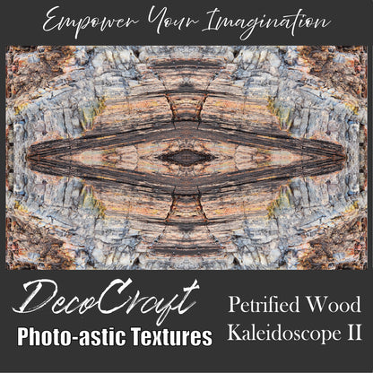 DecoCraft - Photo-astic Textures (Flat) - Petrified Wood Kaleidoscope II