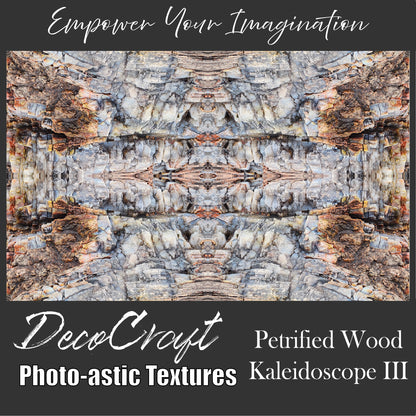 DecoCraft - Photo-astic Textures (Flat) - Petrified Wood Kaleidoscope III