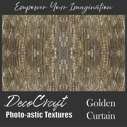 DecoCraft - Photo-astic Textures (Flat) - Golden Curtain