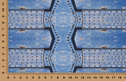 DecoCraft - Photo-astic Textures (Flat) -Valley of Fire - Train Rivets - Blue - Multiple sizes available