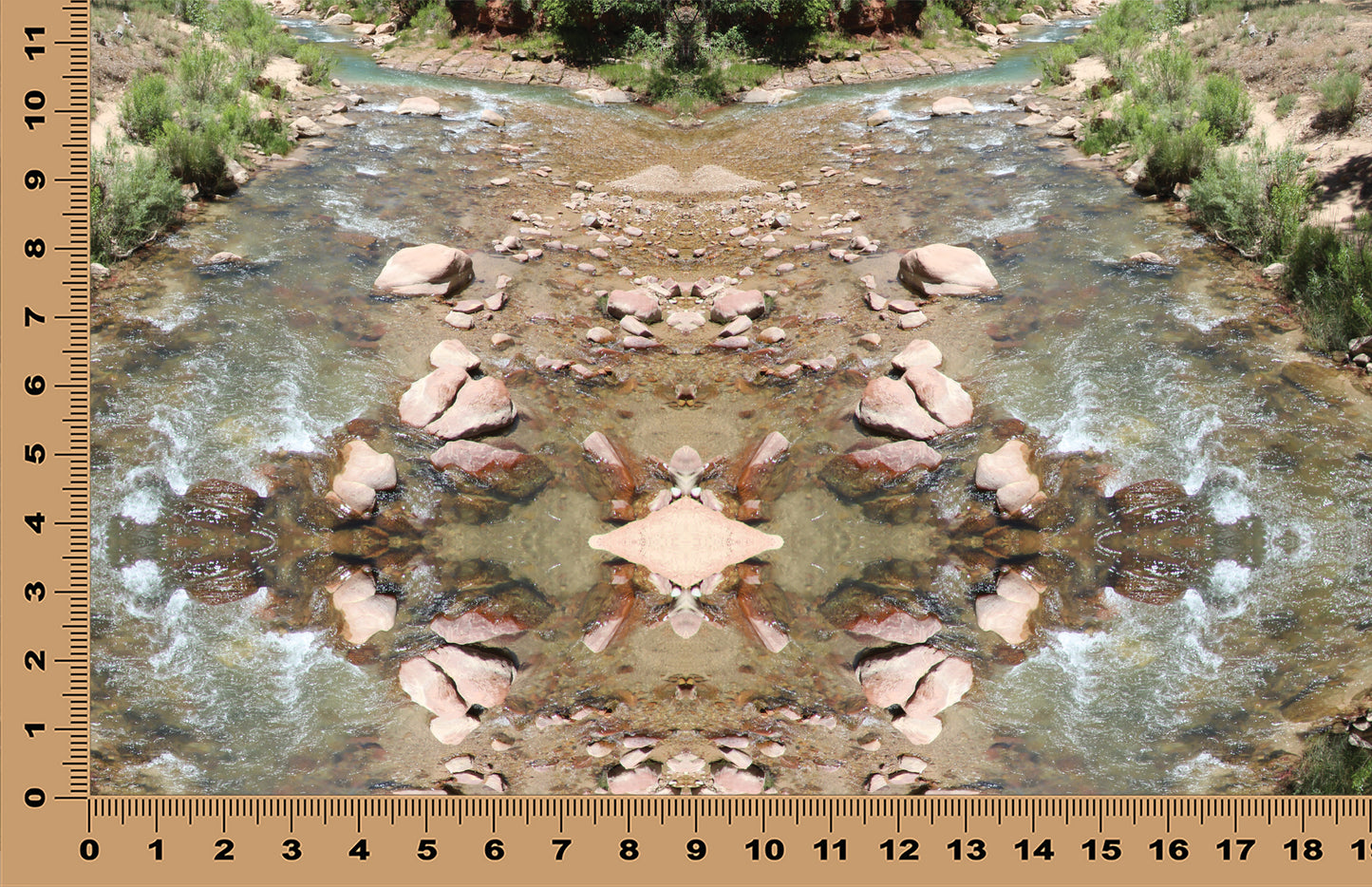 DecoCraft - Photo-astic Textures (Flat) - Zion - Virgin River - Kaleidoscope