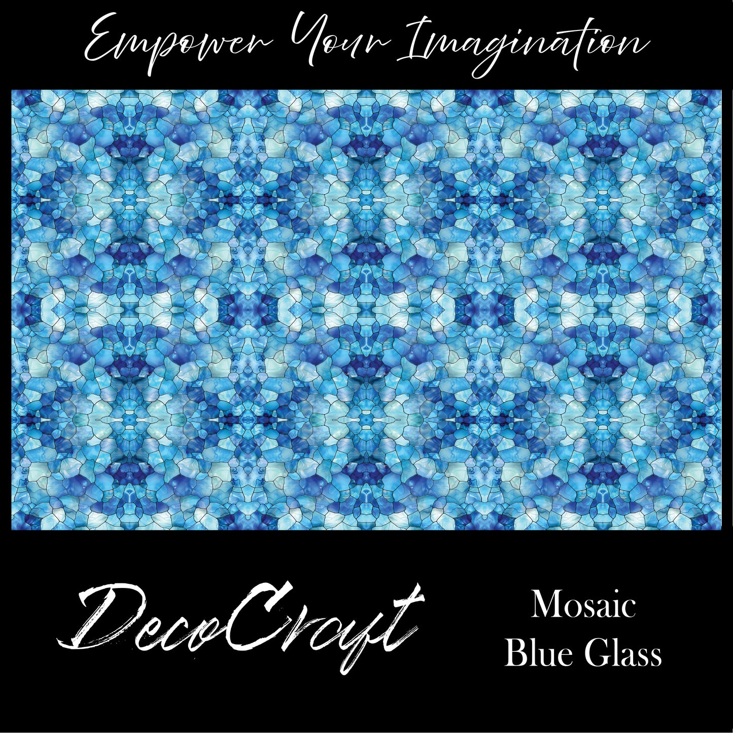 DecoCraft - Stained Glass - Mosaic Blue Glass