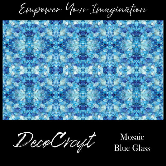 DecoCraft - Stained Glass - Mosaic Blue Glass