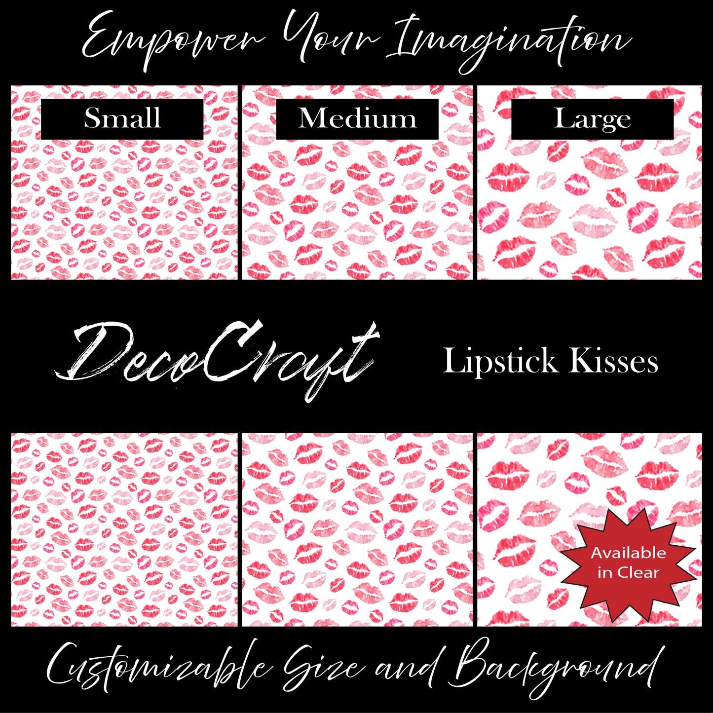 DecoCraft - Valentine's Day - Lipstick Kisses