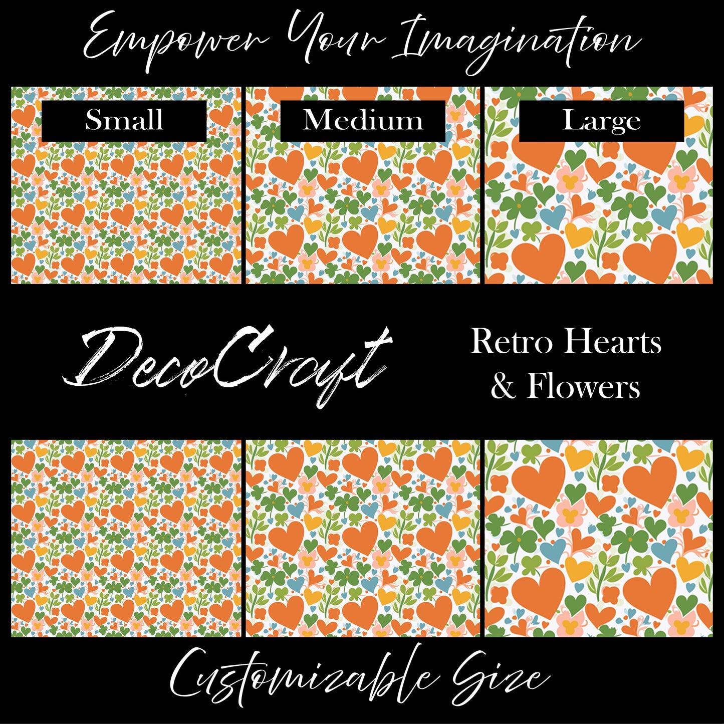 DecoCraft - Valentine's Day - Retro Hearts & Flowers