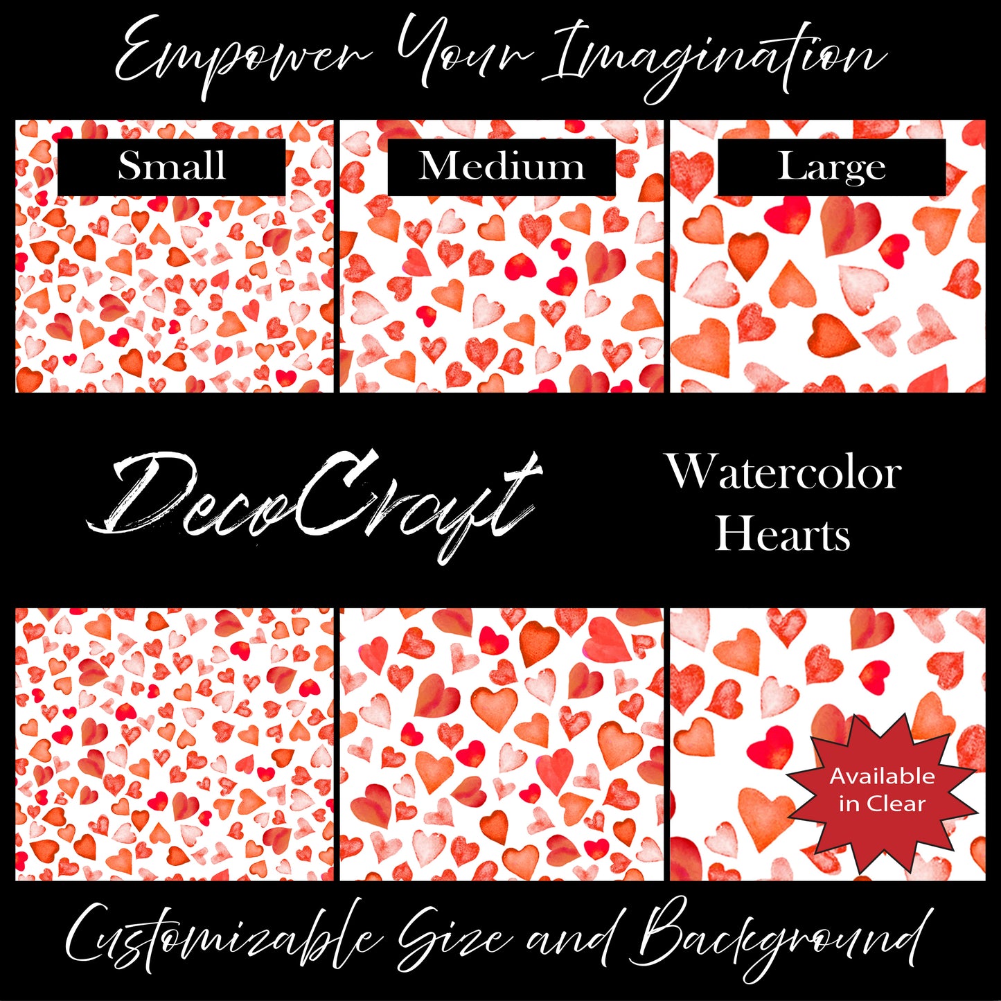 DecoCraft - Valentine's Day - Watercolor Hearts