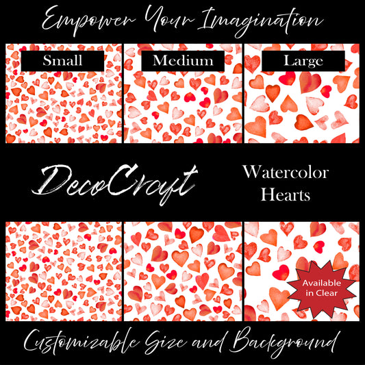 DecoCraft - Valentine's Day - Watercolor Hearts