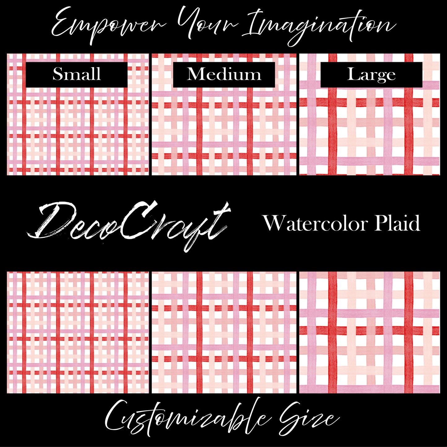 DecoCraft - Valentine's Day - Watercolor Plaid
