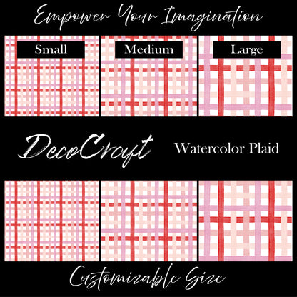 DecoCraft - Valentine's Day - Watercolor Plaid