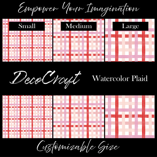 DecoCraft - Valentine's Day - Watercolor Plaid