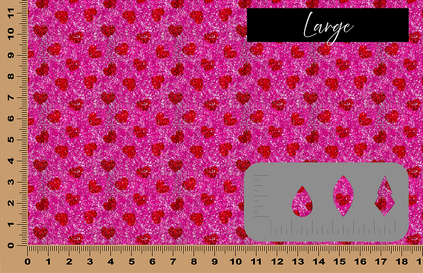 DecoCraft - Valentine's Day - Faux Sequin Hearts