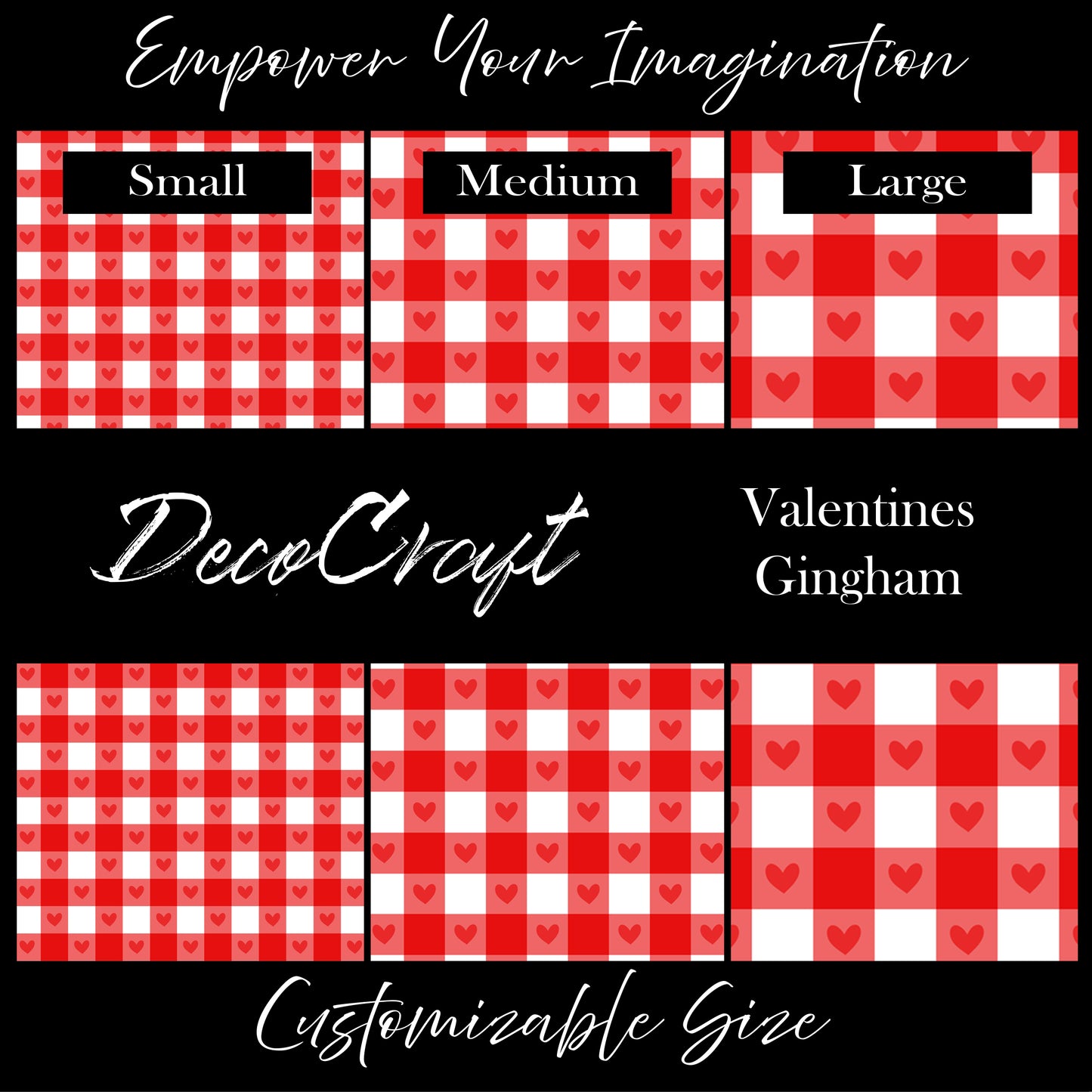 DecoCraft - Valentine's Day - Gingham