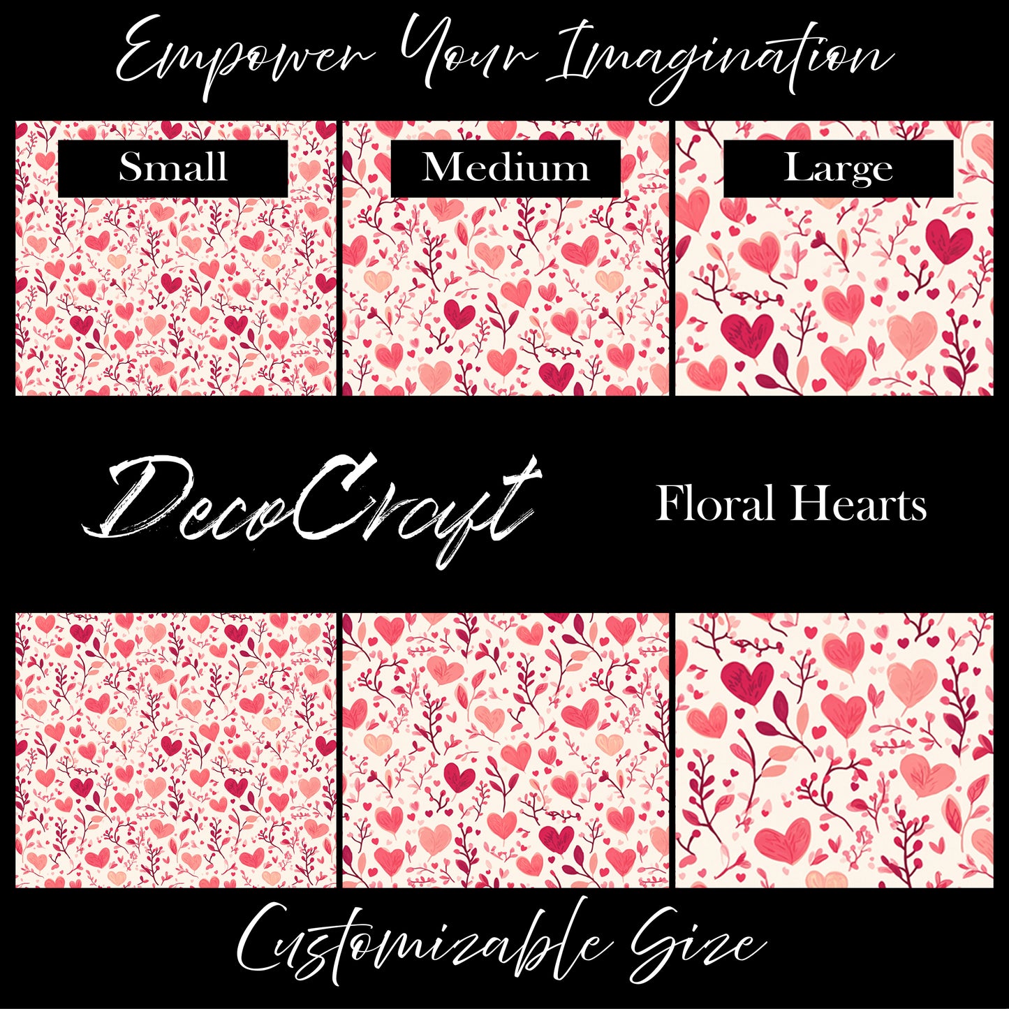 DecoCraft - Valentine's Day - Floral Hearts