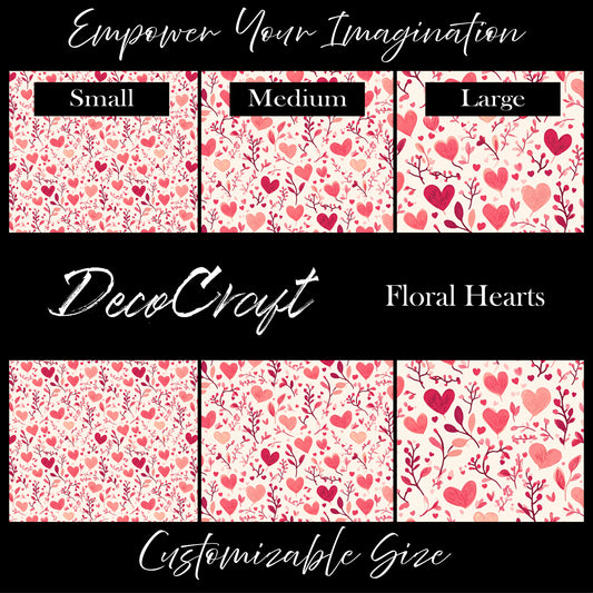 DecoCraft - Valentine's Day - Floral Hearts