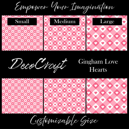 DecoCraft - Valentine's Day - Gingham Love Hearts
