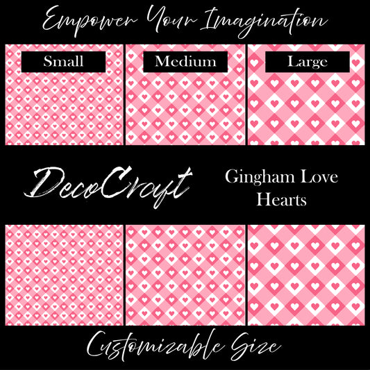 DecoCraft - Valentine's Day - Gingham Love Hearts