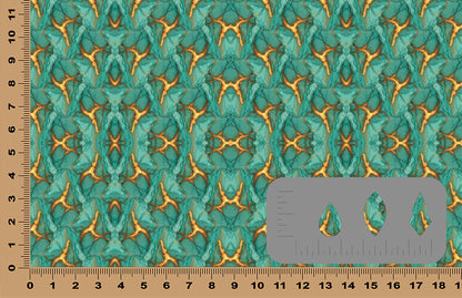 DecoCraft - Abstract - Teal Firestone
