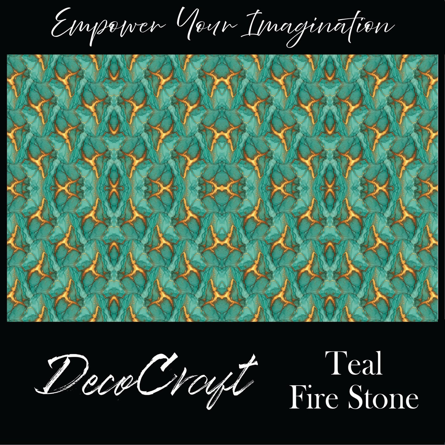 DecoCraft - Abstract - Teal Firestone