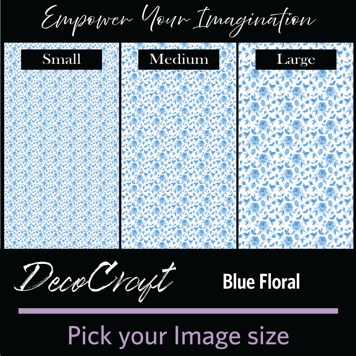 DecoCraft - Baby - Watercolor Blue Floral