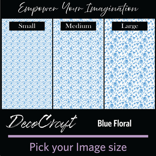 DecoCraft - Baby - Watercolor Blue Floral