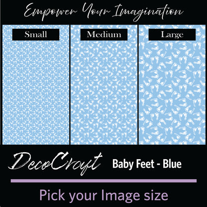 DecoCraft - Baby - Baby Feet - Blue
