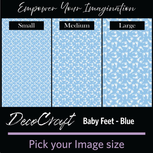 DecoCraft - Baby - Baby Feet - Blue