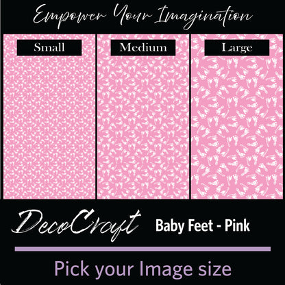 DecoCraft - Baby - Baby Feet - Pink