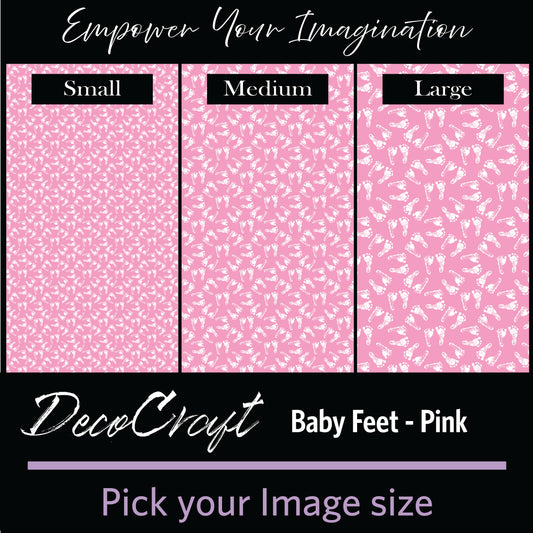 DecoCraft - Baby - Baby Feet - Pink