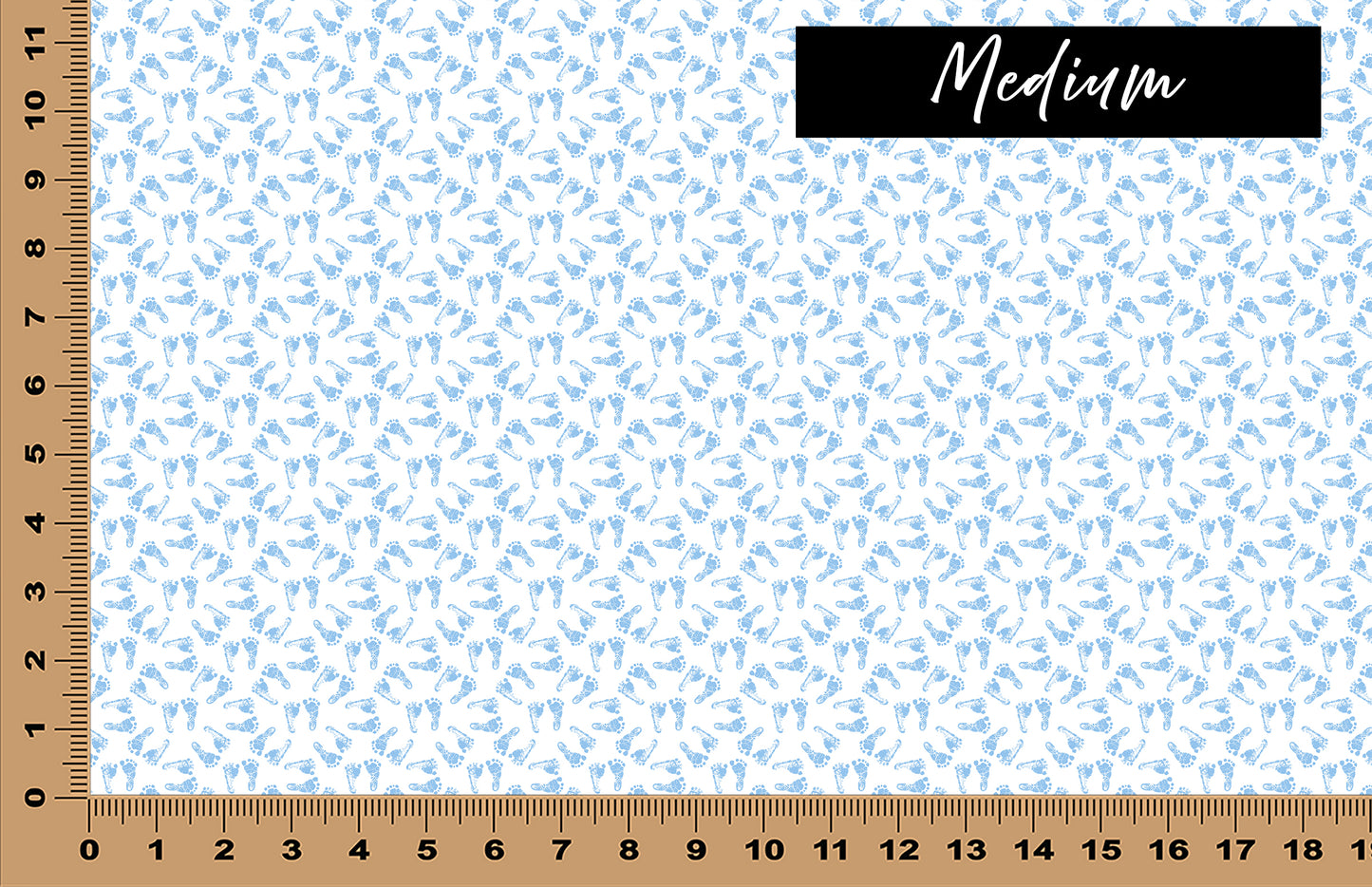 DecoCraft - Baby - More Baby Feet - Blue