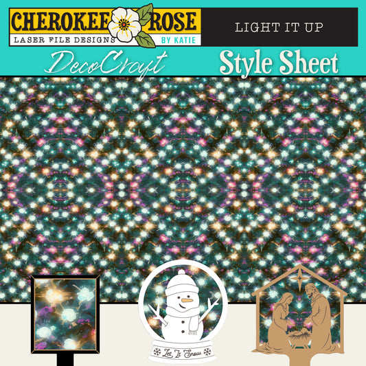 DecoCraft - Cherokee Rose - Style Sheet - Light it Up