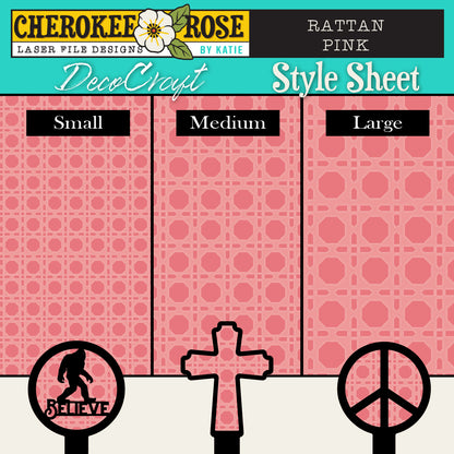 DecoCraft - Cherokee Rose - Style Sheet - Rattan Pink