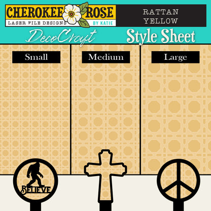 DecoCraft - Cherokee Rose - Style Sheet - Rattan Yellow