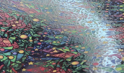 DecoCraft - Elevated Textures - Realistic Stained Glass - Christmas Trees