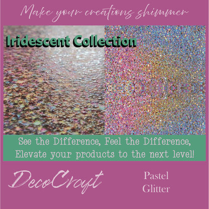 DecoCraft - Iridescent Collection - Pastel Glitter